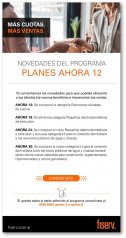 PLAN "AHORA 12", tiene novedades
