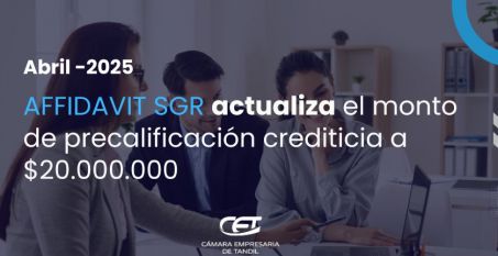 AFFIDAVIT SGR  actualiza el monto de precalificación crediticia a $20.000.000
