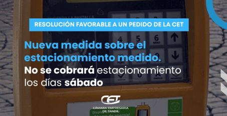 Acompañando un pedido de la CET, el Municipio modifica el estacionamiento medido